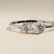 Diamond April Birthstone Milestone Ring in Solid White Gold-Astrid &amp; Miyu