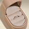 Diamond April Birthstone Milestone Ring in Solid White Gold-Astrid &amp; Miyu