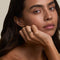 Citrine November Birthstone Milestone Ring in Solid Gold-Astrid &amp; Miyu