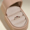 Garnet January Birthstone Milestone Ring in Solid White Gold-Astrid &amp; Miyu