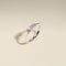 Opal October Birthstone Milestone Ring in Solid White Gold-Astrid &amp; Miyu