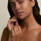 Opal October Birthstone Milestone Ring in Solid White Gold-Astrid &amp; Miyu