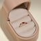 Ruby July Birthstone Milestone Ring in Solid Gold-Astrid &amp; Miyu