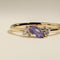 Tanzanite December Birthstone Milestone Ring in Solid Gold-Astrid &amp; Miyu