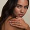 Tanzanite December Birthstone Milestone Ring in Solid White Gold-Astrid &amp; Miyu