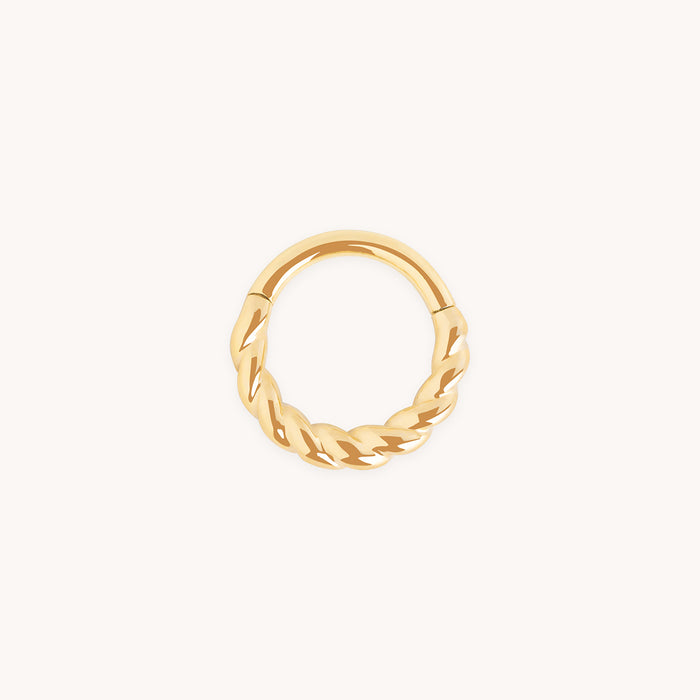 Rope Daith Ring in Solid Gold-Astrid &amp; Miyu