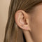 Horseshoe Piercing Stud in Solid White Gold-Astrid &amp; Miyu