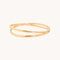 Crossover Illusion Bangle in Gold-Astrid &amp; Miyu