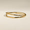 Crossover Illusion Bangle in Gold-Astrid &amp; Miyu