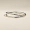 Crossover Illusion Bangle in Silver-Astrid &amp; Miyu