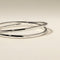 Crossover Illusion Bangle in Silver-Astrid &amp; Miyu