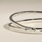 Crossover Illusion Bangle in Silver-Astrid &amp; Miyu