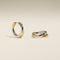 Crossover Illusion Hoops in Mixed Metal-Astrid &amp; Miyu