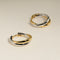 Crossover Illusion Hoops in Mixed Metal-Astrid &amp; Miyu