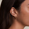 Crossover Illusion Hoops in Gold-Astrid &amp; Miyu