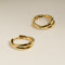 Crossover Illusion Hoops in Gold-Astrid &amp; Miyu