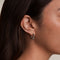 Crossover Illusion Hoops in Silver-Astrid &amp; Miyu