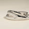 Crossover Illusion Hoops in Silver-Astrid &amp; Miyu