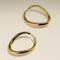 Wave Large Hoops in Gold