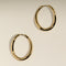 Wave Large Hoops in Gold