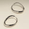 Wave Large Hoops in Silver