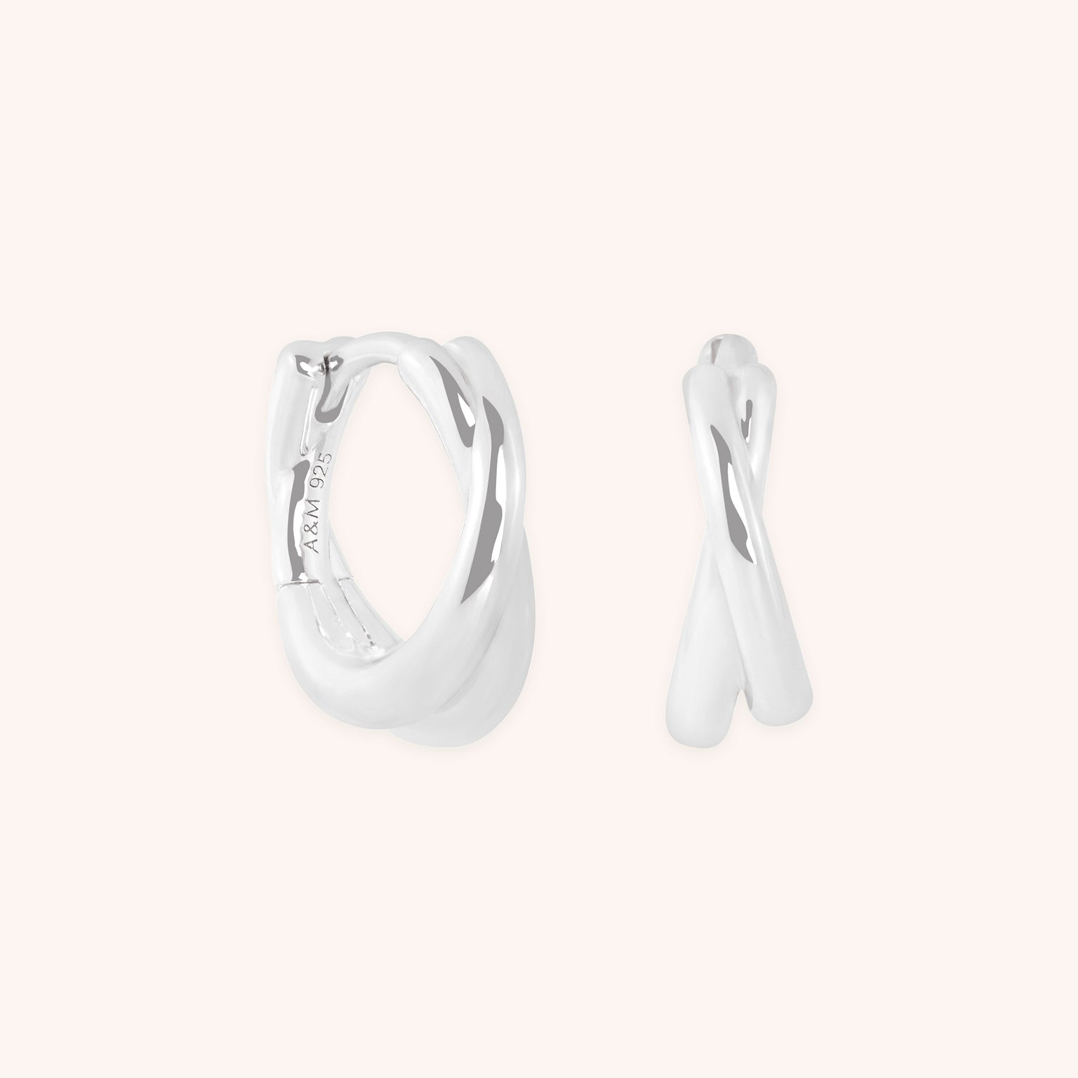 Crossover Illusion Huggies in Silver-Astrid &amp; Miyu