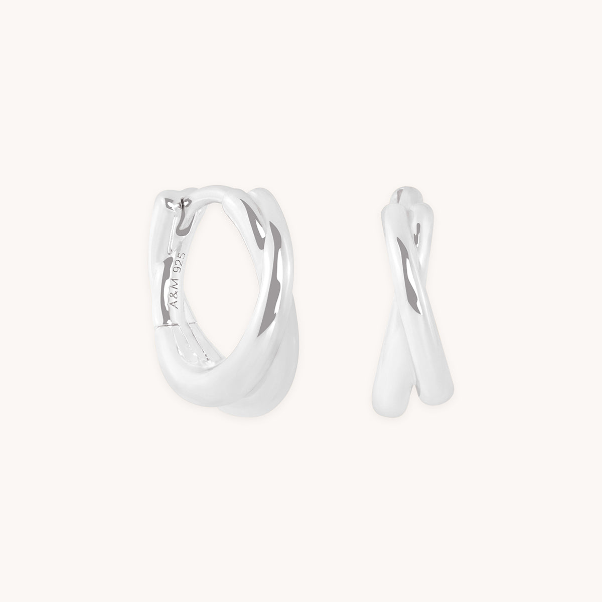 Crossover Illusion Huggies in Silver-Astrid &amp; Miyu