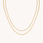 Illusion Double Chain Necklace in Gold