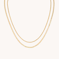 Illusion Double Chain Necklace in Gold-Astrid &amp; Miyu