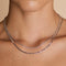 Illusion Double Chain Necklace in Silver-Astrid &amp; Miyu