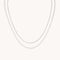 Illusion Double Chain Necklace in Silver-Astrid &amp; Miyu