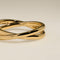 Crossover Illusion Band Ring in Gold-Astrid &amp; Miyu
