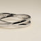 Crossover Illusion Band Ring in Silver-Astrid &amp; Miyu