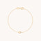Diamond Hardware Pendant Bracelet in Solid Gold-Astrid &amp; Miyu