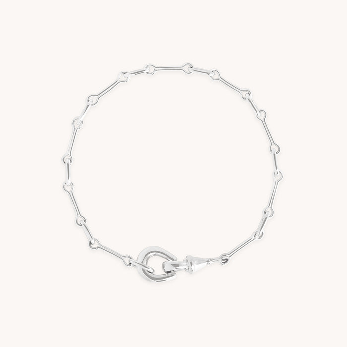 Hardware Chain Bracelet in Silver-Astrid &amp; Miyu