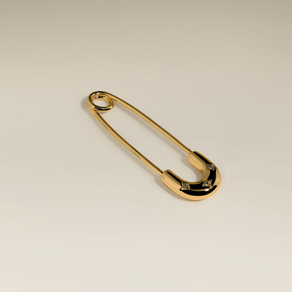 Charm Pin Brooch in Gold