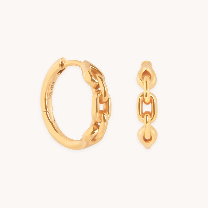 Hardware Link Hoops in Gold-Astrid &amp; Miyu