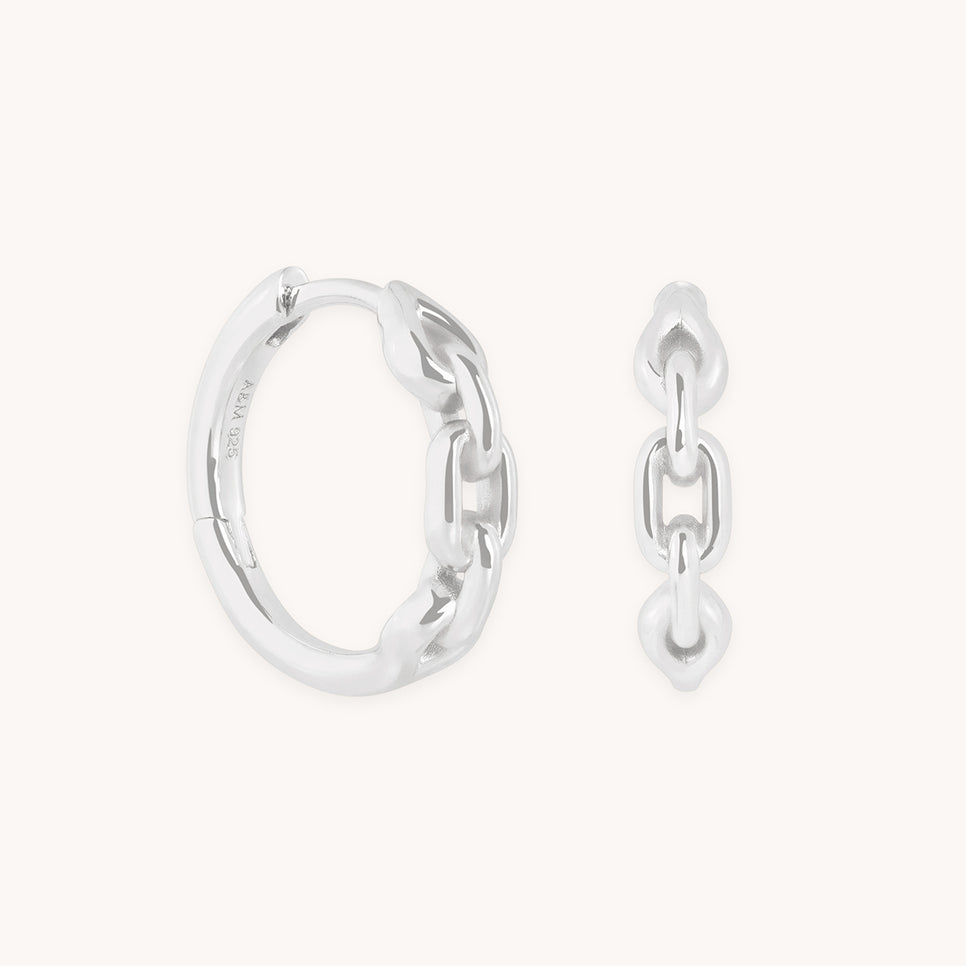 Hardware Link Hoops in Silver-Astrid &amp; Miyu