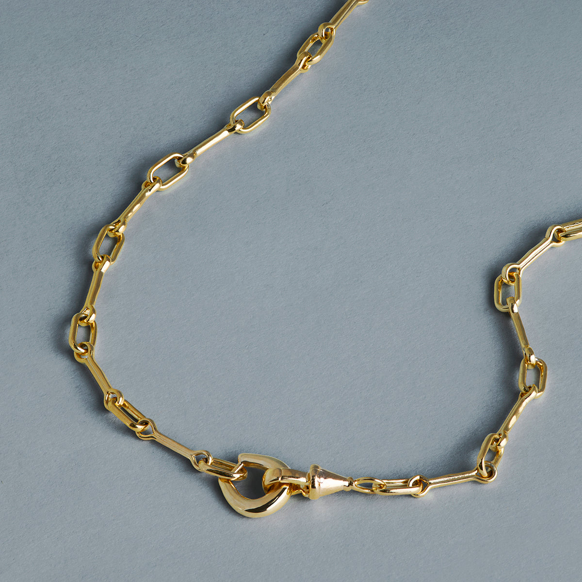 Hardware Chain Necklace in Gold-Astrid &amp; Miyu