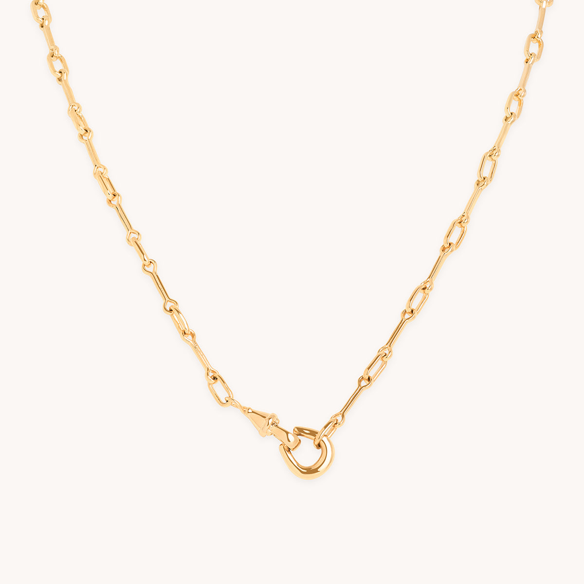 Hardware Chain Necklace in Gold-Astrid &amp; Miyu