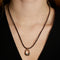 Hardware Pendant Cord Necklace in Gold-Astrid &amp; Miyu