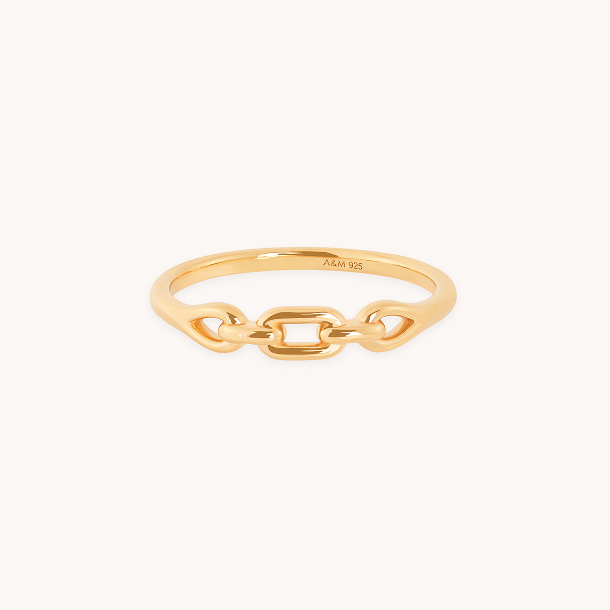 Hardware Link Ring in Gold-Astrid &amp; Miyu