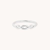 Hardware Link Ring in Silver-Astrid &amp; Miyu