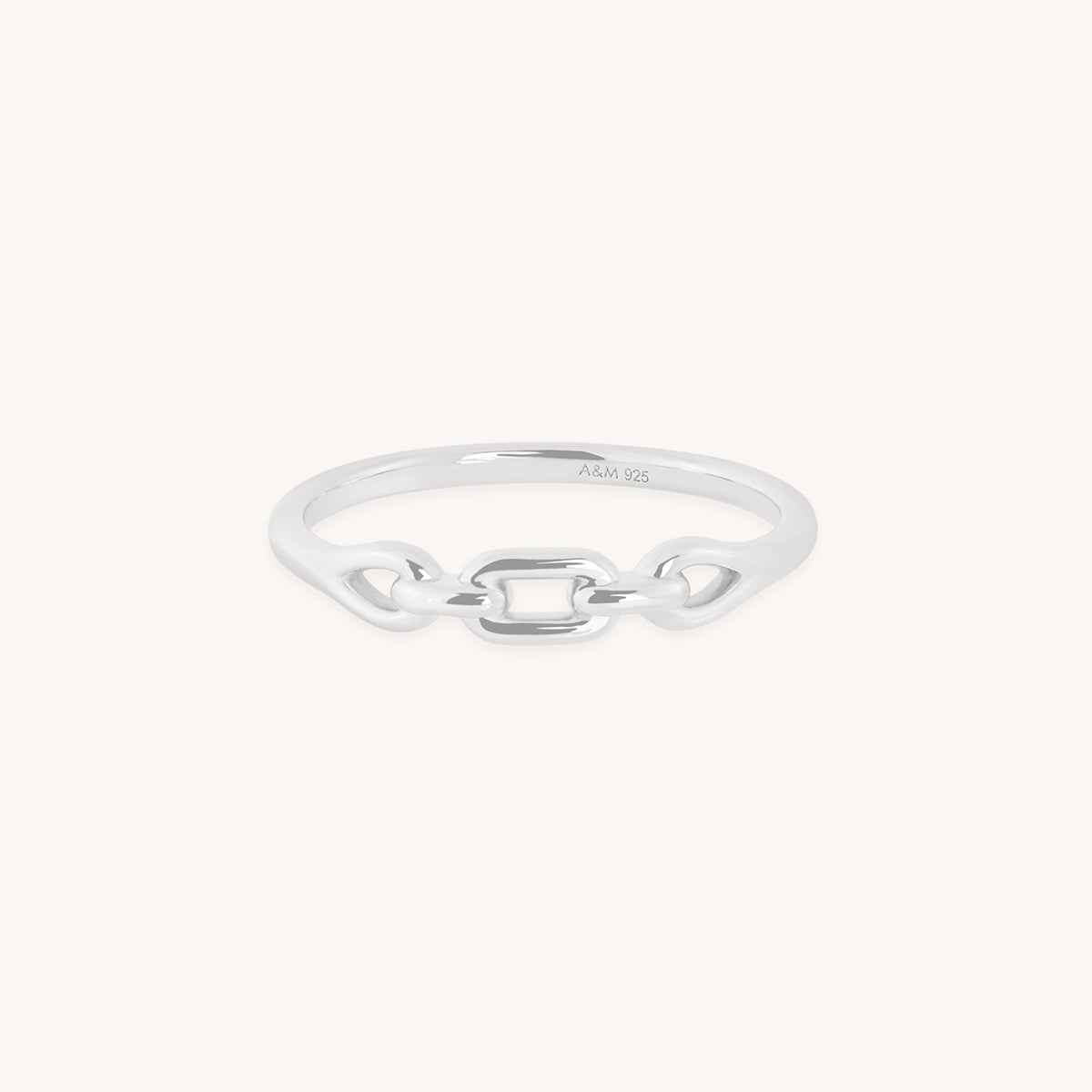 Hardware Link Ring in Silver-Astrid &amp; Miyu