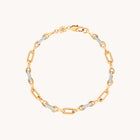 Pavé Chain Link Bracelet in Gold-Astrid &amp; Miyu