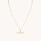 Hardware T-Bar Pendant Necklace in Gold-Astrid &amp; Miyu