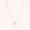 Hardware T-Bar Pendant Necklace in Silver-Astrid &amp; Miyu