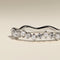 Diamond & Pearl Scalloped Ring in Solid White Gold-Astrid &amp; Miyu