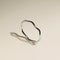 Scalloped Band Ring in Solid White Gold-Astrid &amp; Miyu