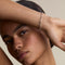 Scalloped Tennis Chain Bracelet in Silver-Astrid &amp; Miyu